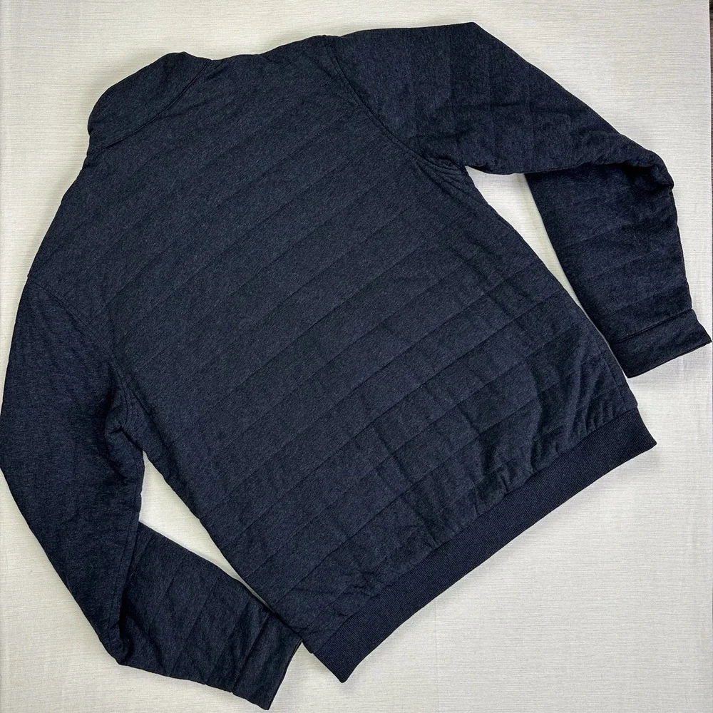 Rodd & Gunn Men Evans Creek Top Quilted Creek Full Zip Jacket Blue Charcoal M